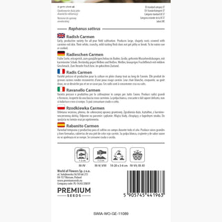 Ravanello Carmen - Raccolto abbondante in primavera e autunno