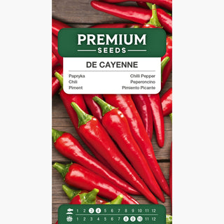 Peperoncino - De Cayenne - Estremamente aromatico e piccante, per coltivazione in campo aperto e protetta