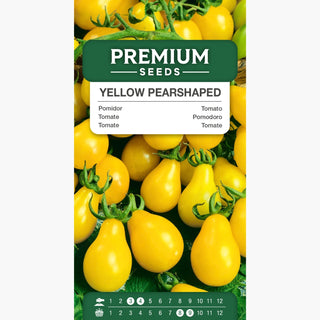 Pomodoro Yellow Pearshaped - Fruttificazione intensa, succoso e dolce - Semi Premium