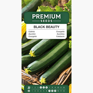 Zucchino Black Beauty - Esplosione succosa di sapore, perfetto per friggere, stufare e grigliare!