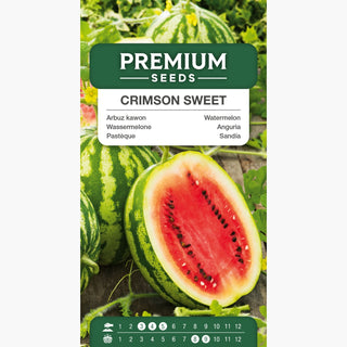Anguria Crimson Sweet - Frutti giganti e dolci, perfetti per insalate - Citrullus lanatus