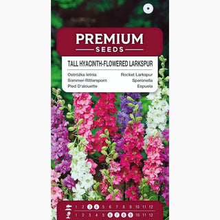 Speronella - Fiore di Giacinto - Alto Miscuglio - Fusti slanciati, spettacolare nelle aiuole - Delphinium ajacis