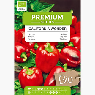 BIO Peperoni - California Wonder - Peperone dolce per griglia e insalate