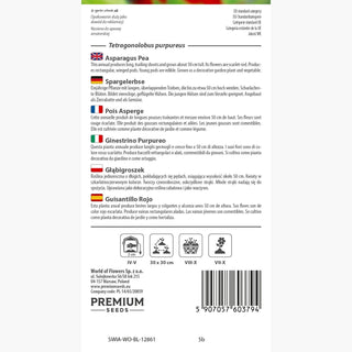 Ginestrino Purpureo - Per il giardino e per la cucina - 2 in 1 - Tetragonolobus purpureus