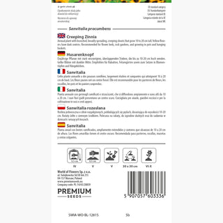 Sanvitalia - Bassa, tappezzante, fioritura abbondante - Sanvitalia procumbens