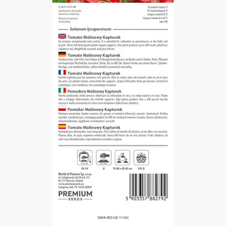 Pomodoro Raspberry Red Hood - Resistente, abbondanti grappoli, perfetto per la coltivazione in campo aperto