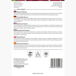 Barbabietola Rywal - Ideale per conserve, polpa succosa