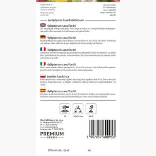 Helipterum - Dorate, abbondantemente striscianti capituli - Helipterum humboldtianum