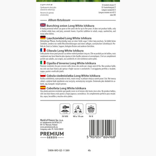 Cipolla d'inverno - Long White Ishikura - Cipolla da taglio per tutta la stagione