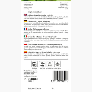 Ravanello - Miscela Di Varietà Colorate - Aggiunta colorata e deliziosa per le insalate