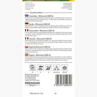Cetriolo - Wisconsin SMR 58 - Medio precoce, produttivo, molto resistente