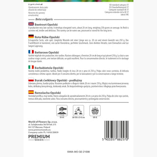 Barbabietola Opolski - Allungata, abbondante, perfetta per la conservazione