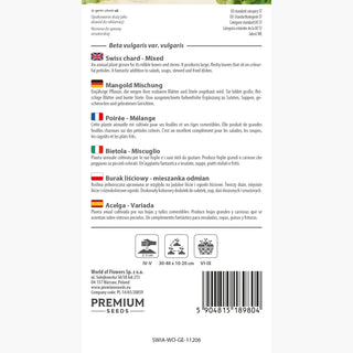 Bietola - Miscuglio - Minerali preziosi: ricca di ferro, potassio, sodio e calcio! - Beta vulgaris var. vulgaris