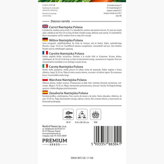 Carota Nantejska Polana - Affidabile, produttiva e piena di sapore! succosa e dolce