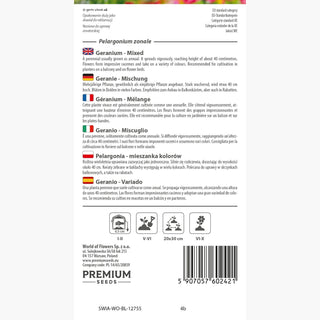 Geranio - Miscuglio - Ampia gamma di colori, fioritura abbondante - Pelargonium zonale