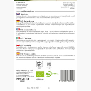 BIO Crescione - Raccolta rapida - salutare per panini