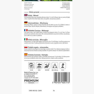 Viola cornuta - Miscuglio - Fiori in tonalità pastello - Viola cornuta