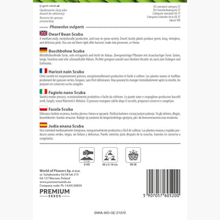 Fagiolo nano - Scuba - Qualità eccellente e sapore delizioso