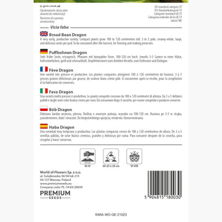 Fava Dragon - Eccezionalmente produttiva, sapore eccellente e raccolto abbondante!