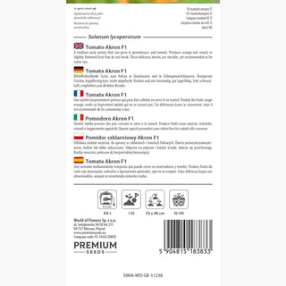 Pomodoro Akron F1 - Precoce, produttivo, resistente alle malattie