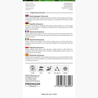Peperoni Granova - Facile da coltivare, altamente resistente, sapore meraviglioso