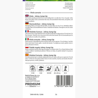 Viola cornuta - Johny Jump Up - Decorazione da balcone affidabile - Viola cornuta