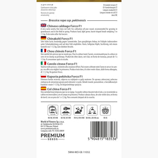 Cavolo cinese Forco F1 - Struttura delicata e sapore dolce