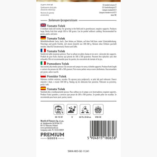 Pomodoro Tolek - Frutti succosi e giganti, estremamente produttivo