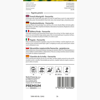 Tagete - Favourite - Calore dei fiori per tutta l’estate - Tagetes patula