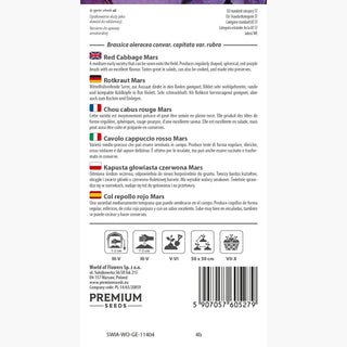 Cavolo cappuccio rosso - Mars - Rosso intenso e croccante