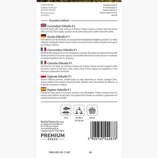 Cetriolo Othello F1 - Super precoce, da campo aperto, resistente alle malattie