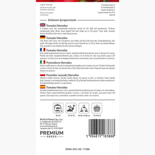 Pomodoro Herodes - Crescita vigorosa, alta produttività, frutti grandi