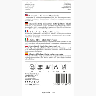 Selezione di Erbe - Erbe Mellifere Perenni - Supporta gli impollinatori, ideale per giardini