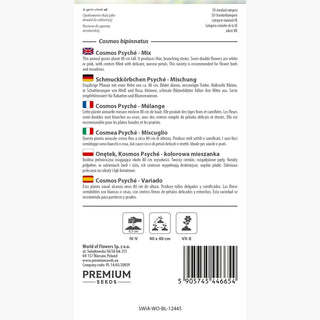 Cosmea - Psyché Miscuglio - Fiori pieni, piumati e colorati - Cosmos bipinnatus