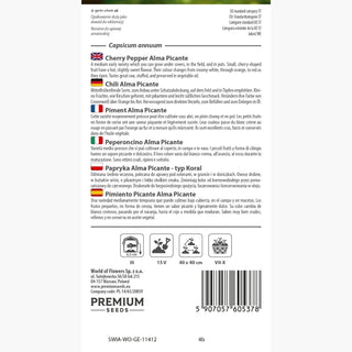 Peperoncino - Alma Picante - Piccante, leggermente dolce, colorata