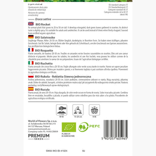BIO Ruchetta - Crescita rapida e sapore intenso